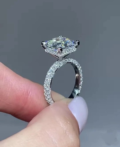 50ct princess cut moissanite - princess,