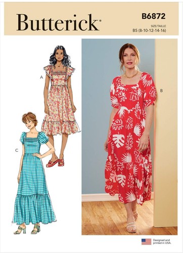 Schnittmuster butterick 6872 - schnittmuster,