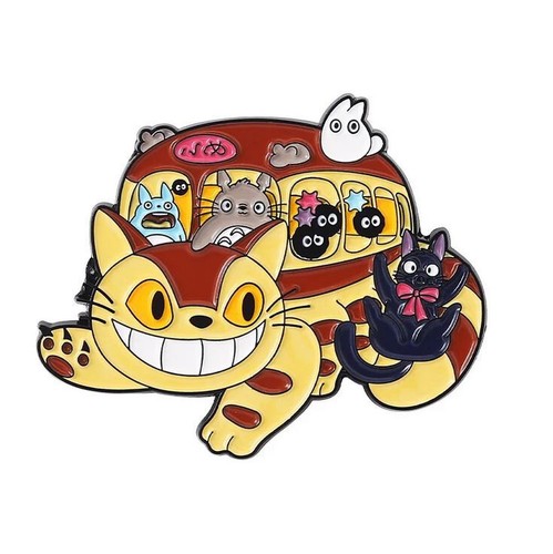 Totoro pin buskatze - totoro, ansteckpin