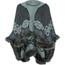 B/NEU RIVER ISLAND GRAUER PELZ