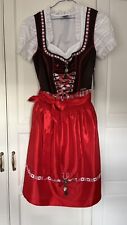 Neu ***Komplett-Set***  Dirndl *Spieth & Wensky* Gr. 38, rot/karriert/ braun,