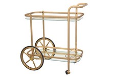 Servierwagen goldfarben Küche