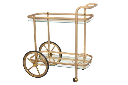 Servierwagen goldfarben küche - servierwagen,
