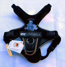 Julius-K9 IDC Longwalk gepolstertes Hundegeschirr S schwarz grau 49 - 66 cm