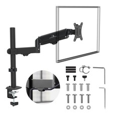 Monitorhalterung Tischhalterung Monitorarm Gasfeder 17-32 Zoll 2-10kg Schwarz