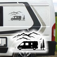 Camper Bus Landschaft 50x27cm