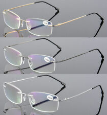 Randlos Lesebrille Titan Legierung Leser Herren Damen Lesehilfe +1,0 bis +4,0