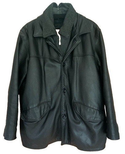 Herren leder jacke mantel - leder,