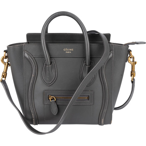 Céline grey leather - céline,