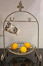 Tassenhalter shabby chic Becher ständer brocante Baum Antik 60cm Metall neu 