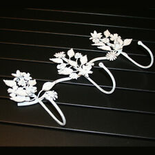 Garderobe mit 3 Haken weiß gewischt 37x19cm,Vintage,Shabby,Hakenleiste,Wandhaken