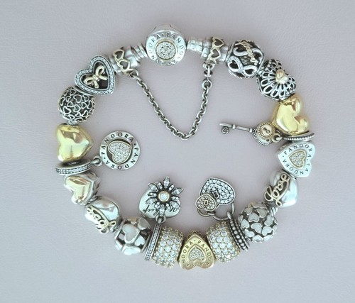 Pandora armband bicolor cm - 19,