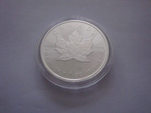 Silbermünze maple leaf - oz,maple,