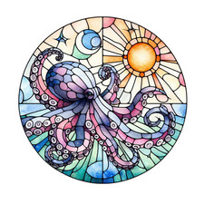 Wandtattoo Aufkleber Octopus