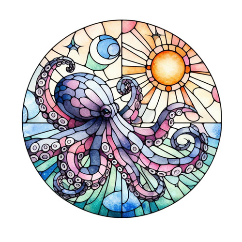 Wandtattoo aufkleber octopus - aufkleber,