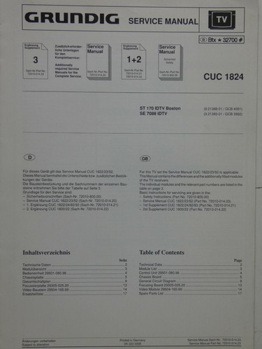 Grundig service manual cuc - tv,
