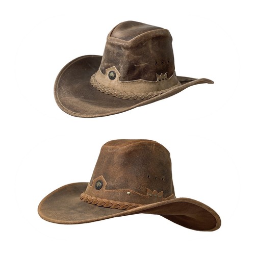 Lederhut western cowboy unisex - lederhut,