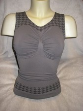 Mieder Top Hemd Schlankstütz Gr. L 42/44 Shapewear SK 3 UBF Gemustert Anthrazit