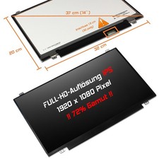 14,0" LED Display matt passend