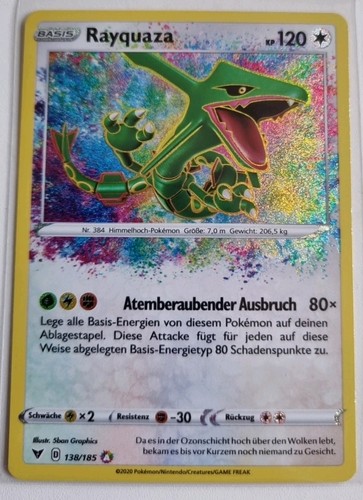 Pokemon rayquaza amazing - rayquaza, rare