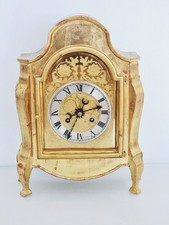 Konsolenuhr, Erwin Sattler, Modell 1469, 24 Karat blattvergoldet, Pariser Glocke