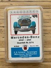 Auto Quartett Mercedes Benz einst – jetzt Nr. II/74 F.X.SCHMID, Sehr Alt, 1967,
