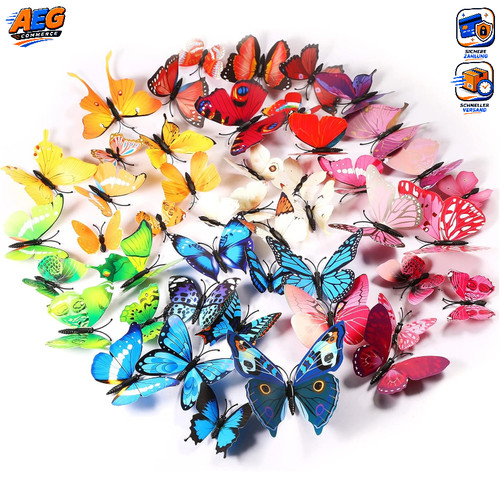Schmetterlinge wanddeko - 3d,