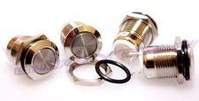 Edelstahl Drucktaster Druckknopf Klingeltaster Ø12mm Schließer Taster IP67 250V 