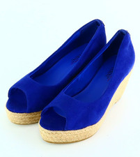 Peeptoe Gr. 39 Blau Damen