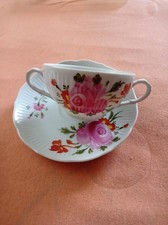 WARNECKE "OSTFRIESISCHE ROSE -1 tolle SUPPENTASSE/UNTERTASSE" fein handgemalt!