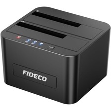 Festplatten Dockingstation SATA HDD SSD Dualschacht Offline Klon USB 3.0 2,5 ...