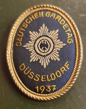 Deutscher Gardetag Düsseldorf 1937  Tagungsabzeichen