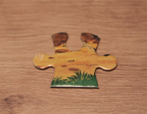 Altes puzzleteil braun - braun, ocker