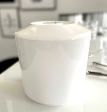 Eiswürfel Behälter 3,8 L Eisbox rund Eisbehälter Eis Eimer Icebox weiß