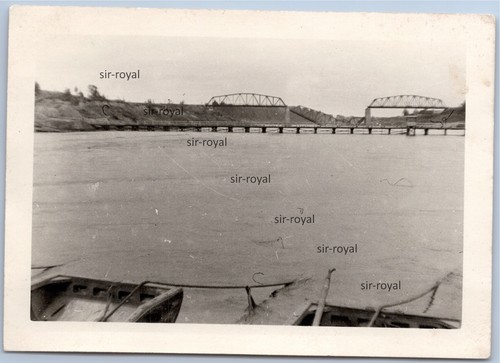 Behelfsbrücke über die - , memel