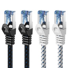 CAT 8 Patchkabel Nylon Netzwerkkabel S/FTP RJ45 LAN DSL Ethernet Netzwerk Kabel