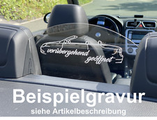 Windschott hinten VW EOS Fahren mit vier Personen "mit Wunschmotiv" NEU