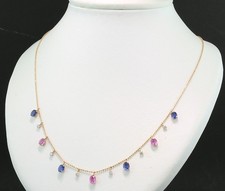 Saphir Brillant Collier  3,25