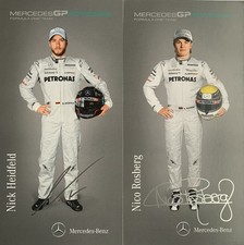 Formel 1 * Mercedes GP Petronas 2010 * Nick Heidfeld & Nico Rosberg * Druck-AK *