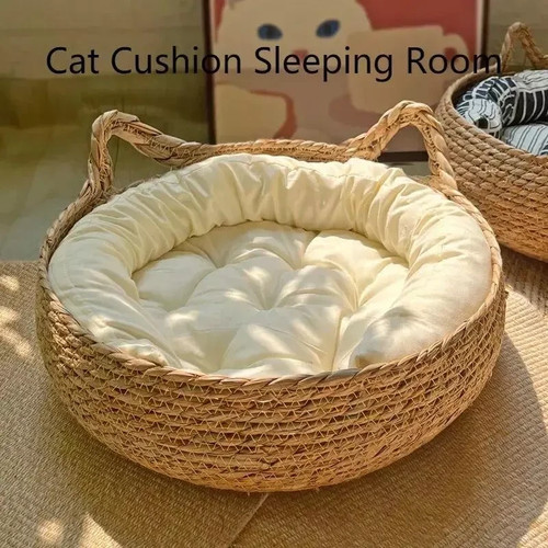 Handgewebtes katzenbett nest - handgewebtes,