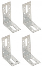 4x Winkelverbinder Bauwinkel verstellbar Winkel Metall Montagewinkel Stahl