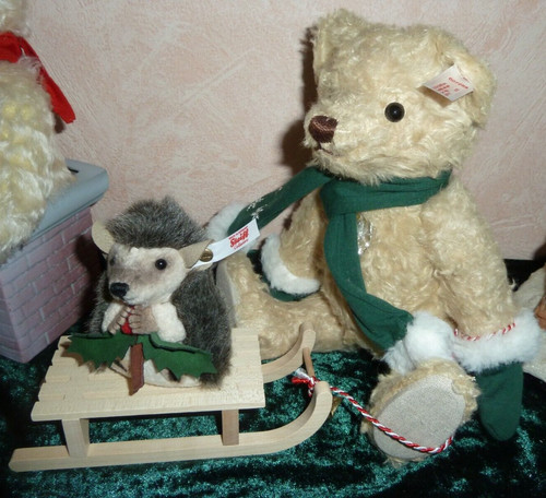 Steiff teddybär mit igel - igel, ena