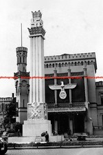 F023747 Reichspartei Symbole am Breslau Bahnhof Breslau Polen 1938 Deutsch