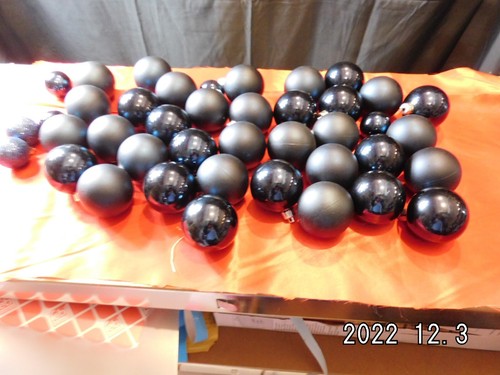 Christbaumkugeln/Nachtblau/mat