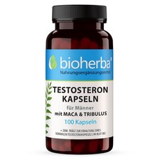 Testosteron Kapseln für Männer mit Maca & Tribulus 100 Kapseln