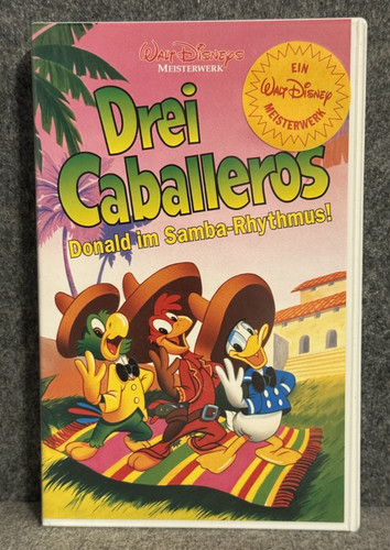 Vhs kassette walt disney drei - disney,