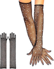 Lange Spitzenhandschuhe für