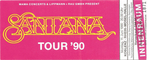 Santana concert 1990 - santana,
