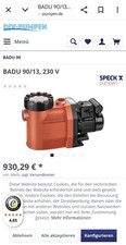 Speck BADU 90/13 Poolpumpe