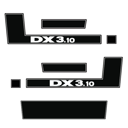 Deutz dx3 aufkleber - dx3.10,